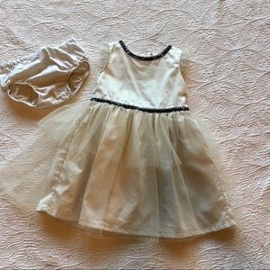 Sparkle tulle party dress with diaper cover